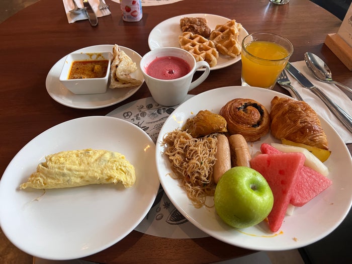 Alila Bangsar Kuala Lumpur breakfast plate Alila Bangsar Kuala Lumpur breakfast plate