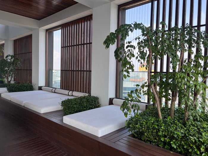 Alila Bangsar Kuala Lumpur outdoor pool seating area Alila Bangsar Kuala Lumpur outdoor pool seating area