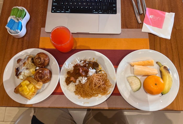 Aloft Bangkok Sukhumvit 11 Crave breakfast breakfast plate Aloft Bangkok Sukhumvit 11 Crave breakfast breakfast plate