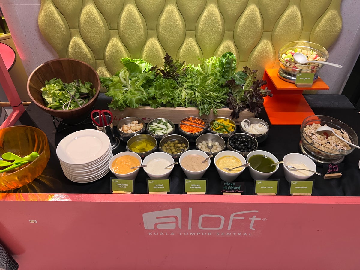 Aloft Kuala Lumpur Sentral Nook breakfast salad bar