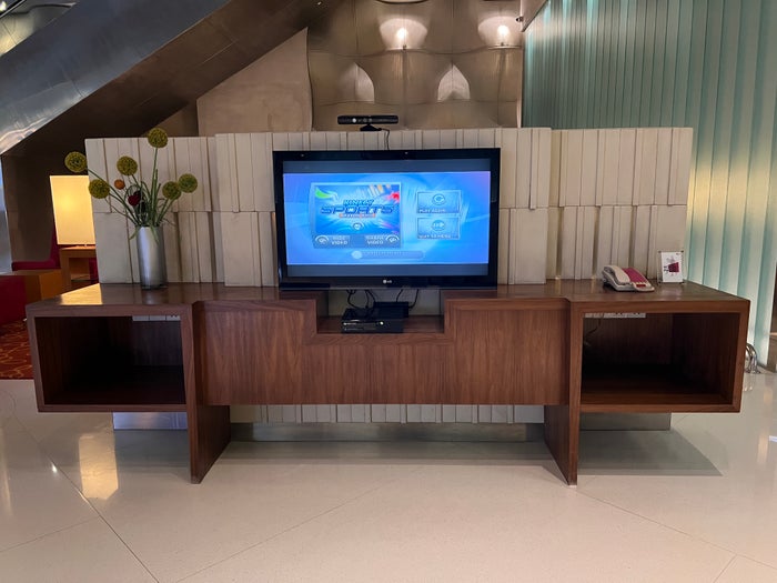 Aloft Kuala Lumpur Sentral lobby TV and xbox 360 Aloft Kuala Lumpur Sentral lobby TV and xbox 360