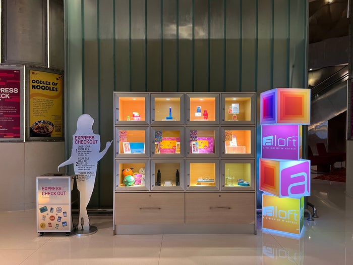 Aloft Kuala Lumpur Sentral lobby display cabinet Aloft Kuala Lumpur Sentral lobby display cabinet