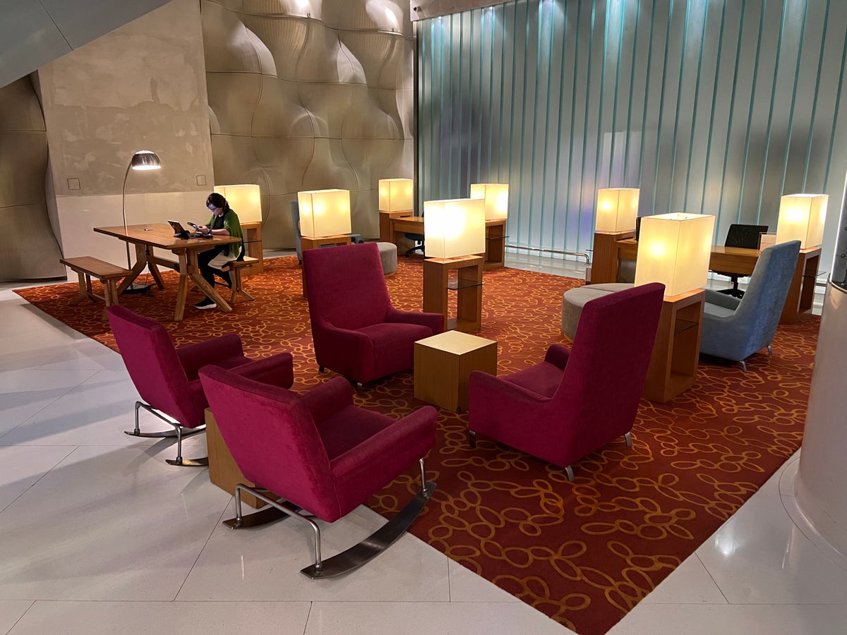 Aloft Kuala Lumpur Sentral lobby seating area