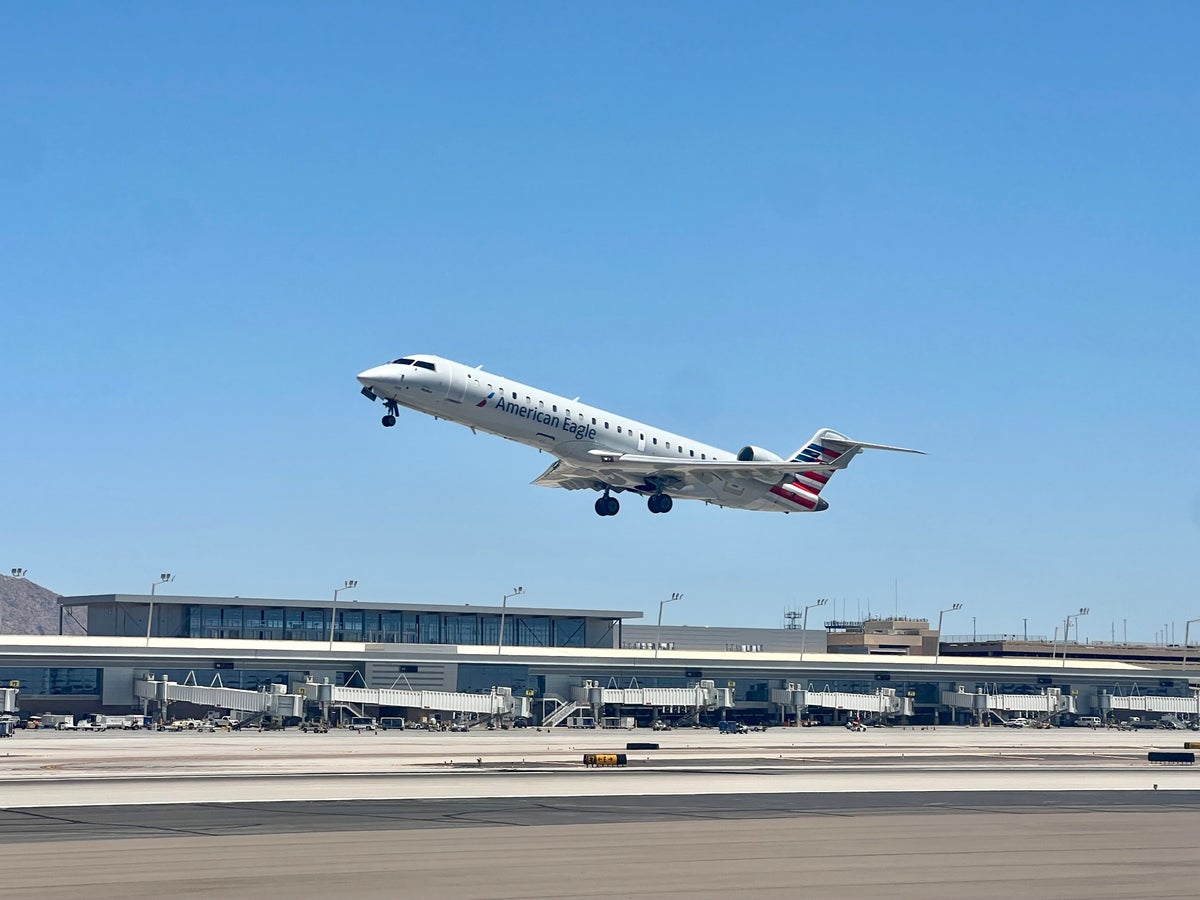 American Airlines Canadair Jet at Phoenix PHX
