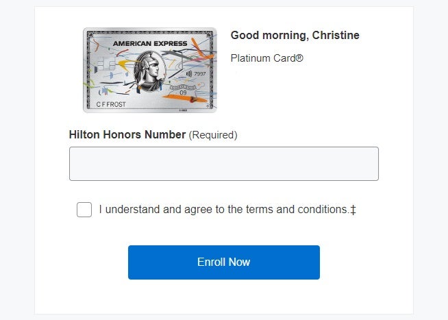 Amex Platinum Card Enroll Hotel Elite Status