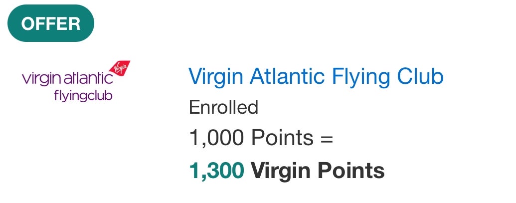 Amex Virgin Transfer Bonus