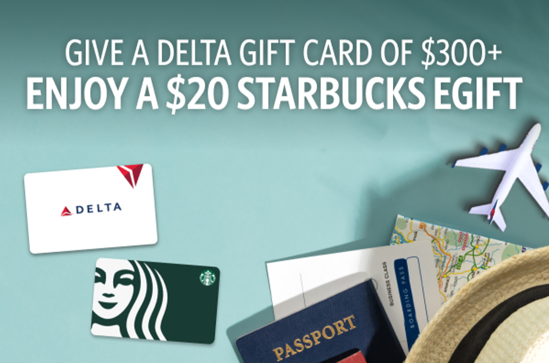 Delta Starbucks gift card promo