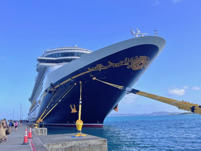 Disney Treasure Exterior Disney Fantasy in port