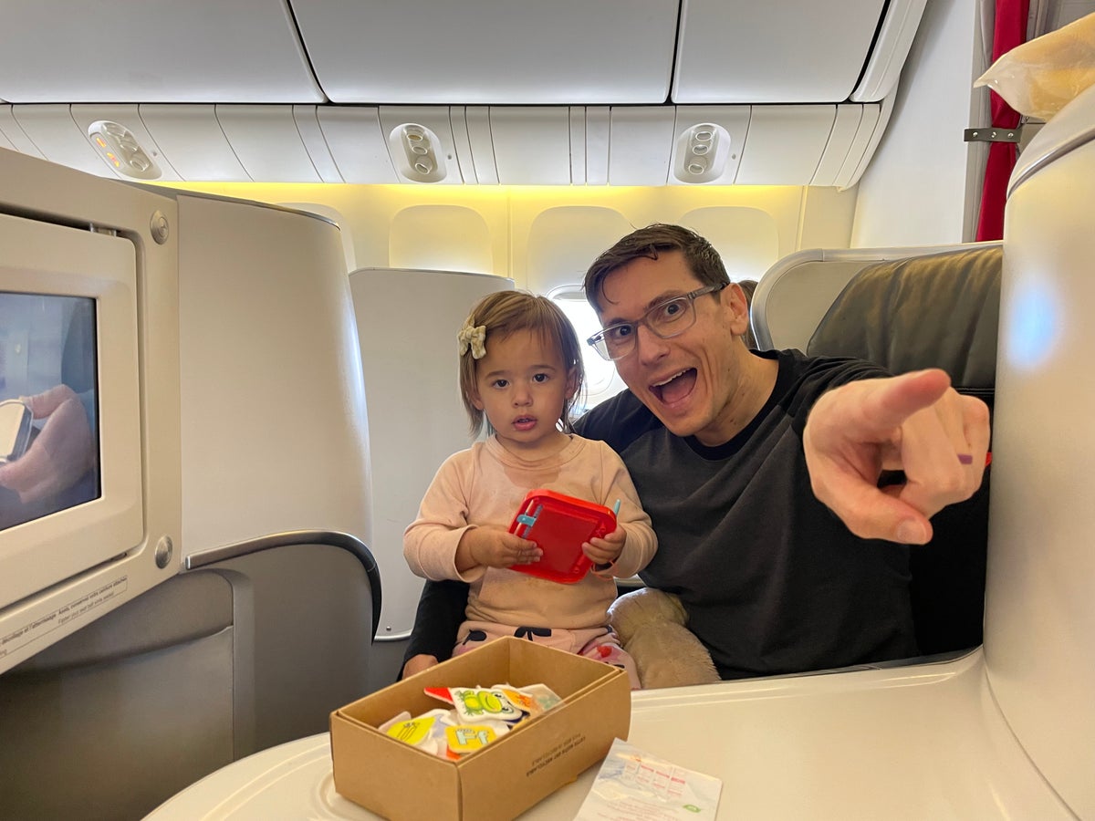 Flying with a Toddler Air France Business Class