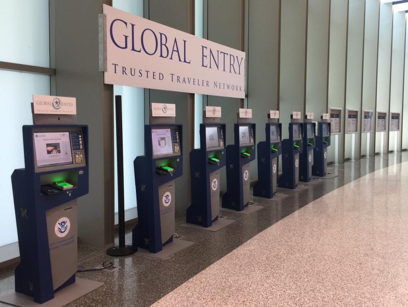 Global Entry kiosks at Austin Bergstrom International