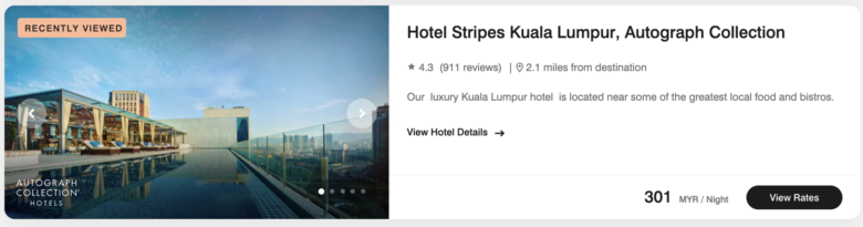 Hotel Stripes Kuala Lumpur Autograph Collection cash price