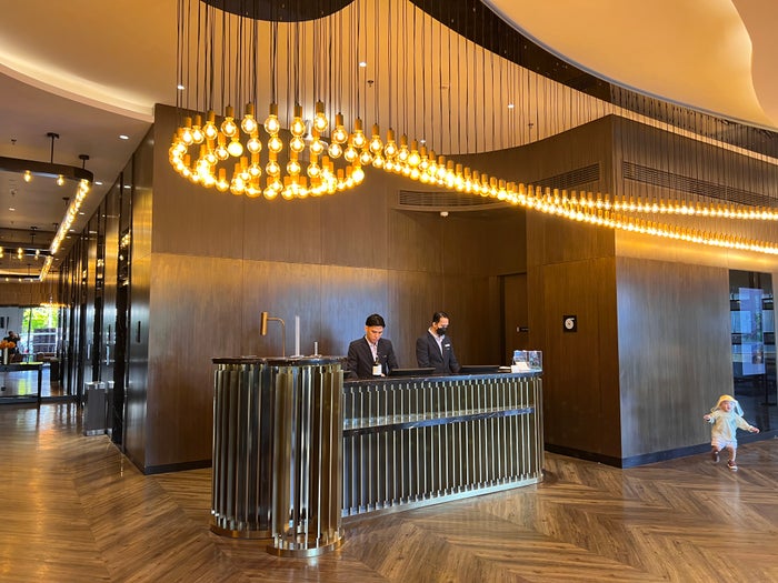 Hotel Stripes Kuala Lumpur Autograph Collection check in desk Hotel Stripes Kuala Lumpur Autograph Collection check in desk