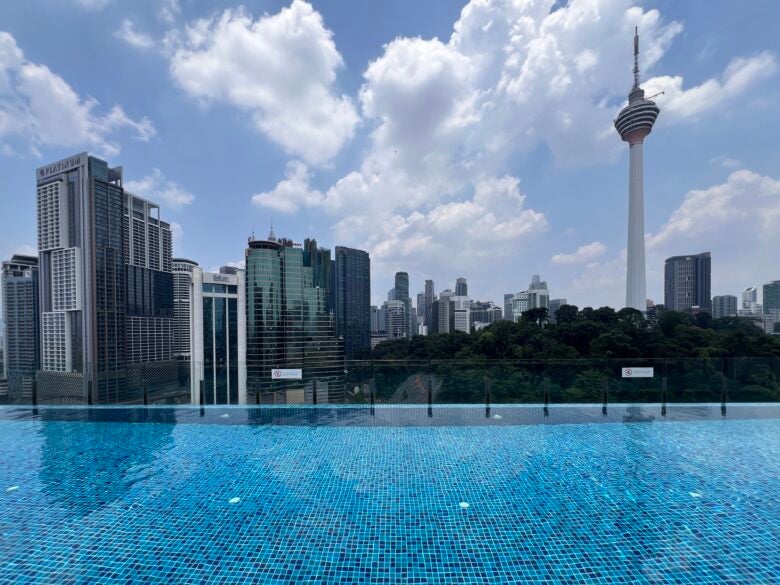 Hotel Stripes Kuala Lumpur Autograph Collection rooftop pool view