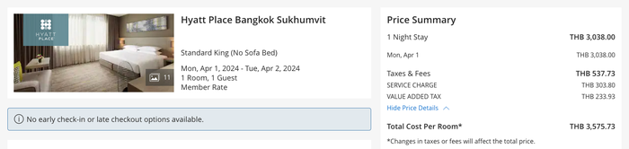 Hyatt Place Bangkok Sukhumvit cash price for 1 night Hyatt Place Bangkok Sukhumvit cash price for 1 night