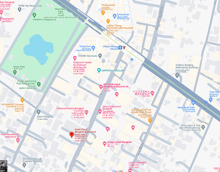 Hyatt Place Bangkok Sukhumvit location on Google Maps Hyatt Place Bangkok Sukhumvit location on Google Maps
