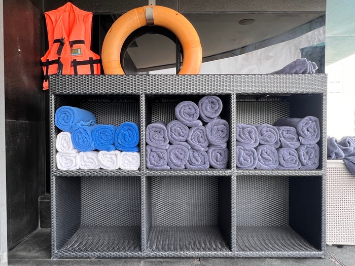 Hyatt Place Bangkok Sukhumvit pool towel storage Hyatt Place Bangkok Sukhumvit pool towel storage