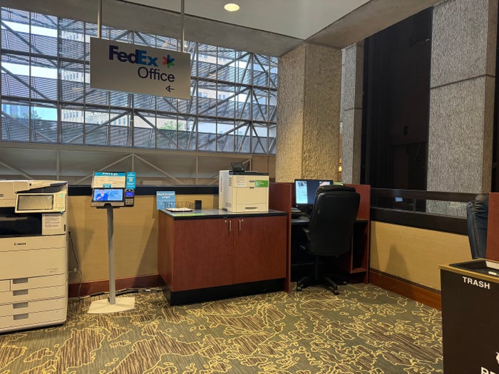 Hyatt Regency San Antonio Riverwalk FedEx printing area Hyatt Regency San Antonio Riverwalk FedEx printing area