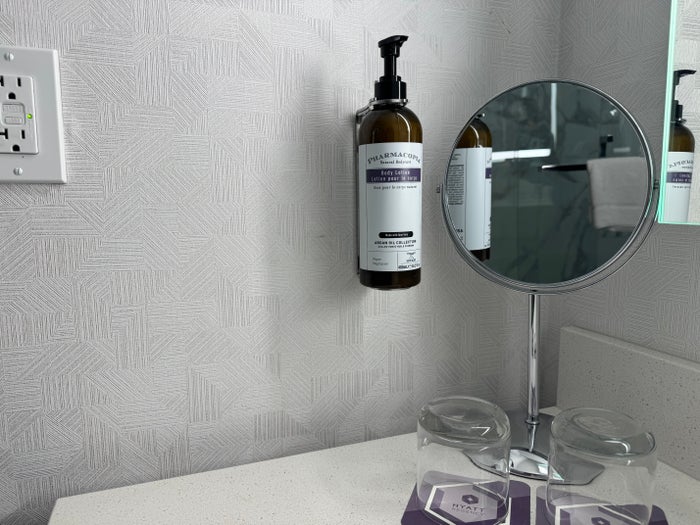 Hyatt Regency San Antonio Riverwalk bathroom lotion and makeup mirror Hyatt Regency San Antonio Riverwalk bathroom lotion and makeup mirror