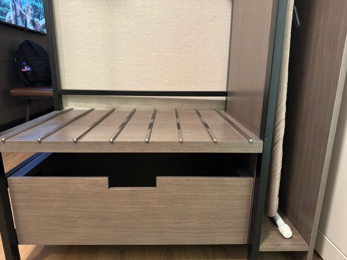 Hyatt Regency San Antonio Riverwalk bedroom closet drawer and rack Hyatt Regency San Antonio Riverwalk bedroom closet drawer and rack