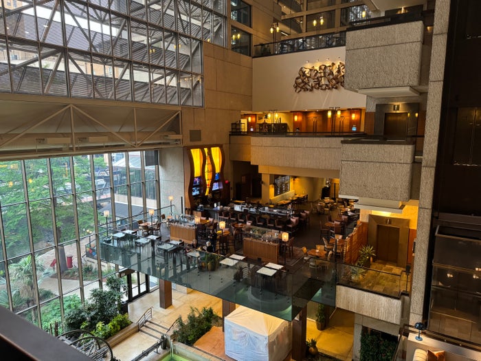 Hyatt Regency San Antonio Riverwalk overlooking ground floor Hyatt Regency San Antonio Riverwalk overlooking ground floor