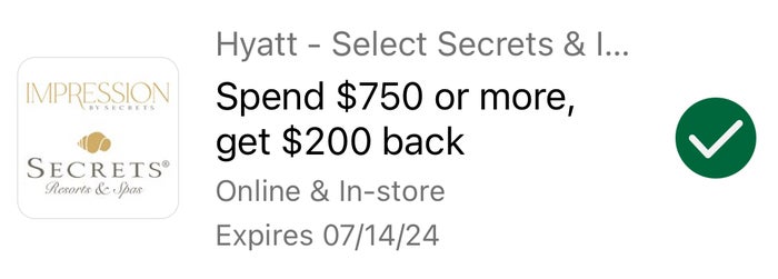 Hyatt Secrets Amex Offer Hyatt Secrets Amex Offer