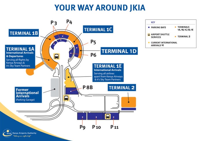Jomo Kenyatta International Airport map Jomo Kenyatta International Airport map