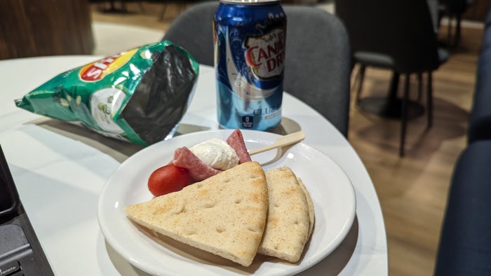 KLM Crown Lounge IAH food KLM Crown Lounge IAH food