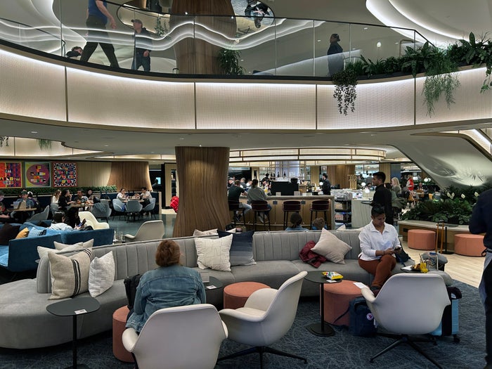 The entrance to the new Chase Sapphire Lounge in Hong Kong LGA Sapphire Lounge main seating