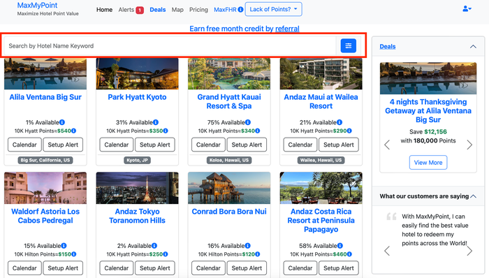 MaxMyPoint search bar MaxMyPoint search bar