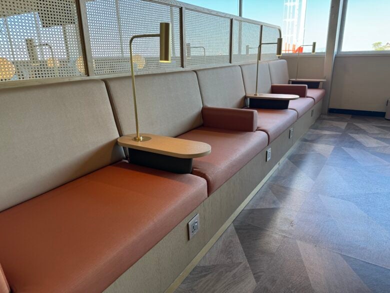 Plaza Premium Lounge NBO bench seating