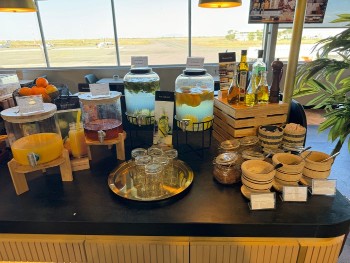 Plaza Premium Lounge NBO water juice