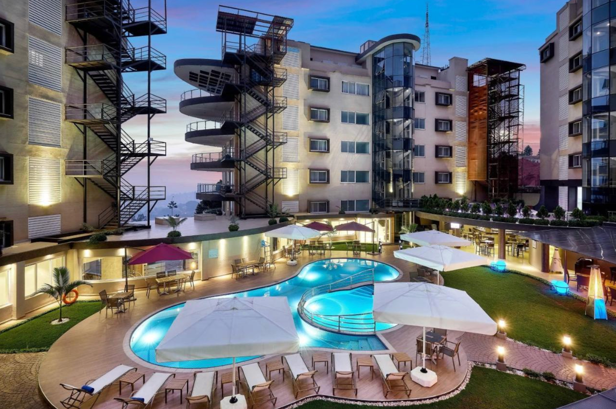 Protea Hotel Kampala Skyz pool view
