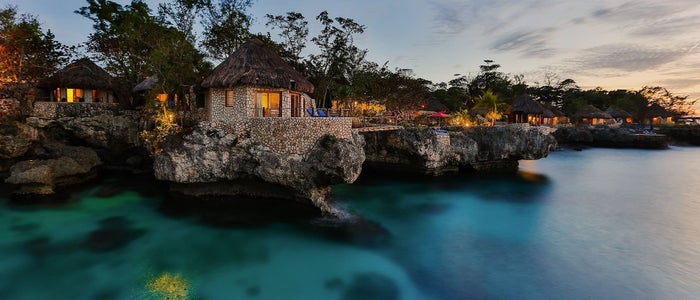 Rockhouse Hotel Jamaica Rockhouse Hotel Jamaica along the cliffs in Negril.