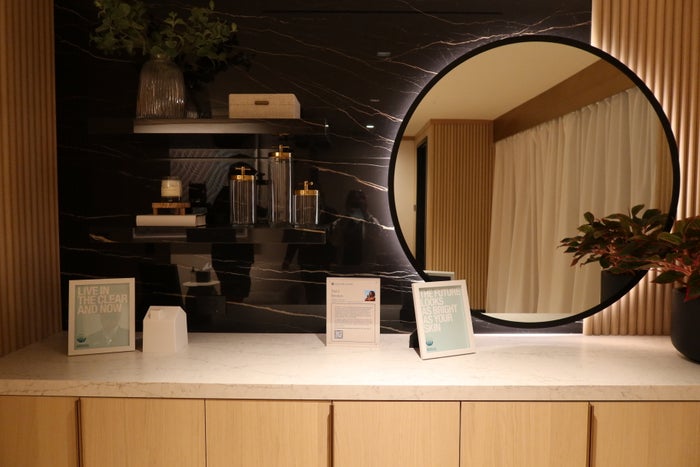 Sapphire Lounge LGA wellness counter