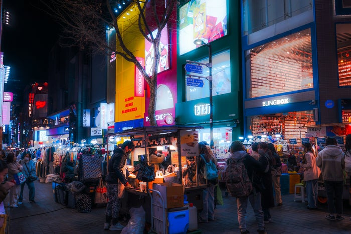 Seoul Myeongdong at night