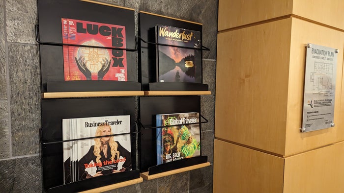 Terminal C Delta Sky Club at Hartsfield Jackson Atlanta International Airport magazines