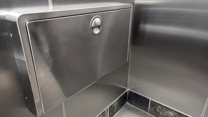 Concourse C Delta Sky Club at Hartsfield Jackson Atlanta International Airport restroom changing table
