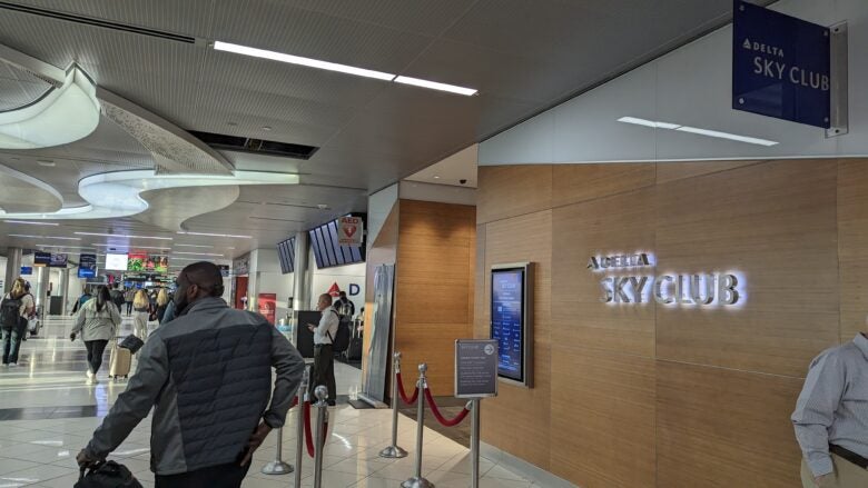 Concourse C Delta Sky Club at Hartsfield Jackson Atlanta International Airport terminal entrance