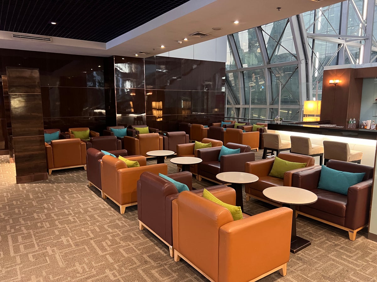 Thai Airways Royal Silk Lounge seating areas