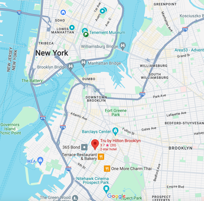 Tru by Hilton Brooklyn Location Tru by Hilton Brooklyn Location