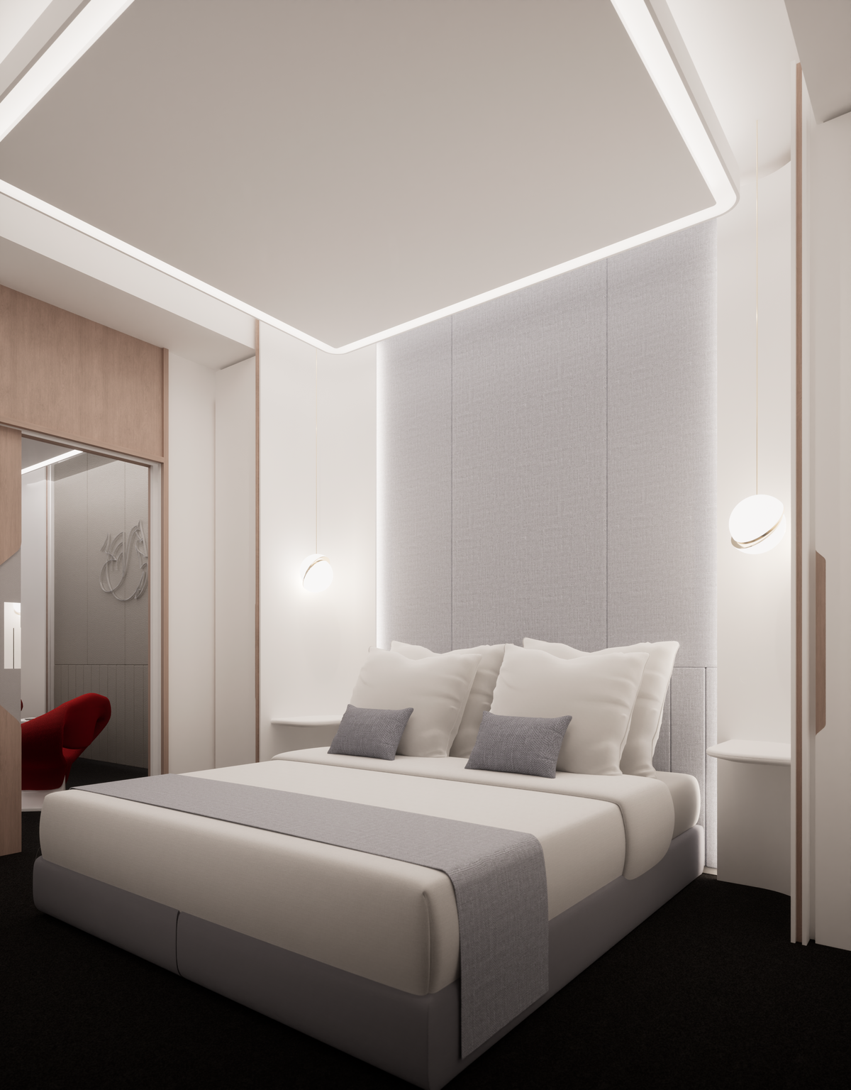 Air France La Premiere Lounge Suites bedroom