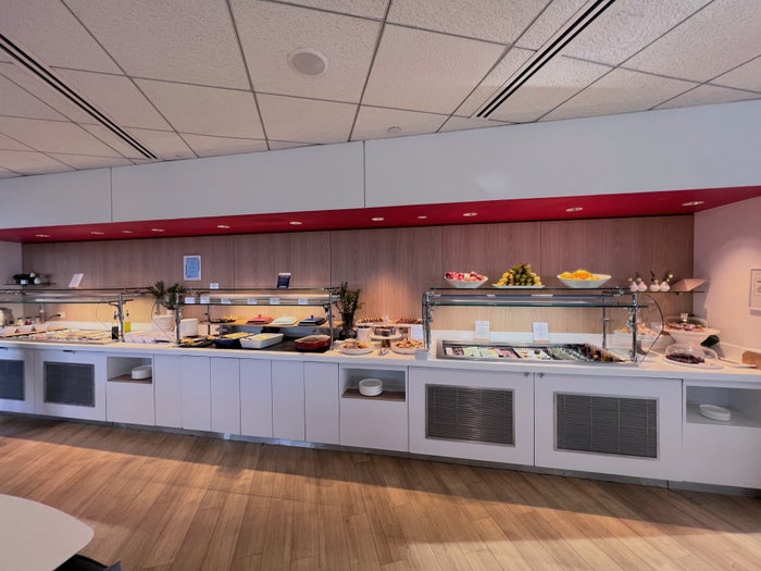 Air France lounge at JFK buffet
