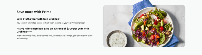 Amazon Prime Grubhub Amazon Prime Grubhub