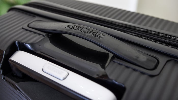 American Tourister Soundbox Hardside Carry Handle American Tourister Soundbox Hardside Carry Handle