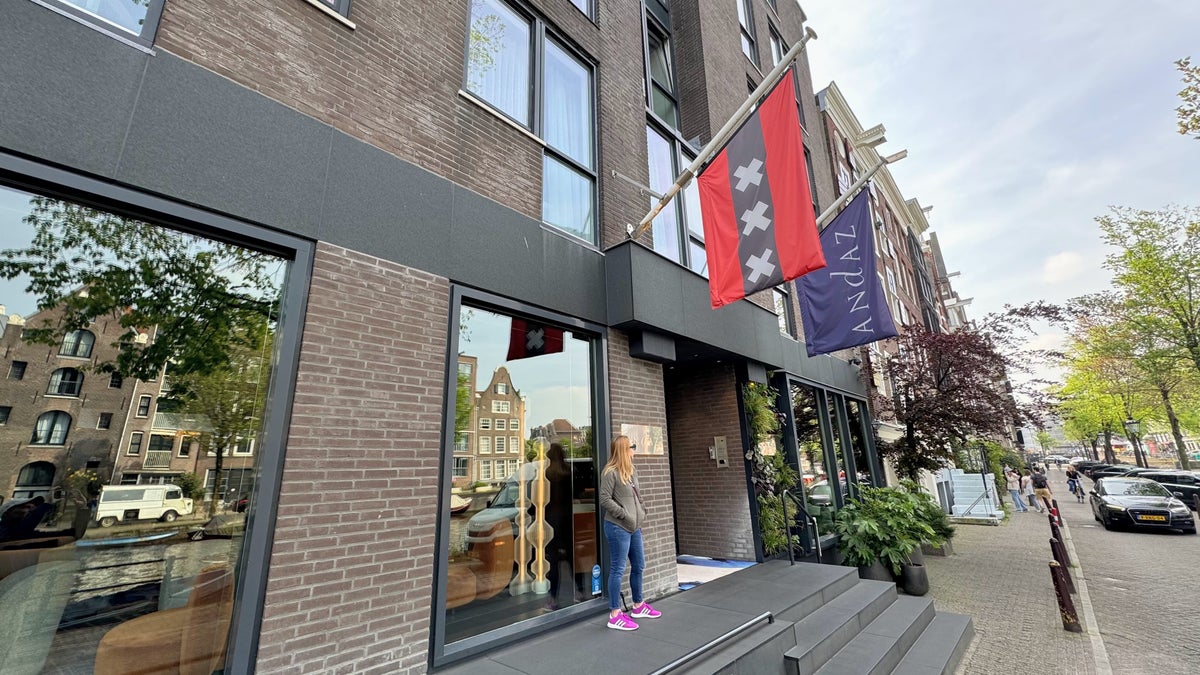 Andaz Amsterdam front steps