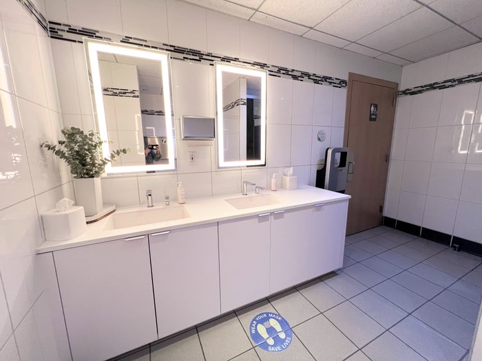Bathroom at Air France lounge JFK