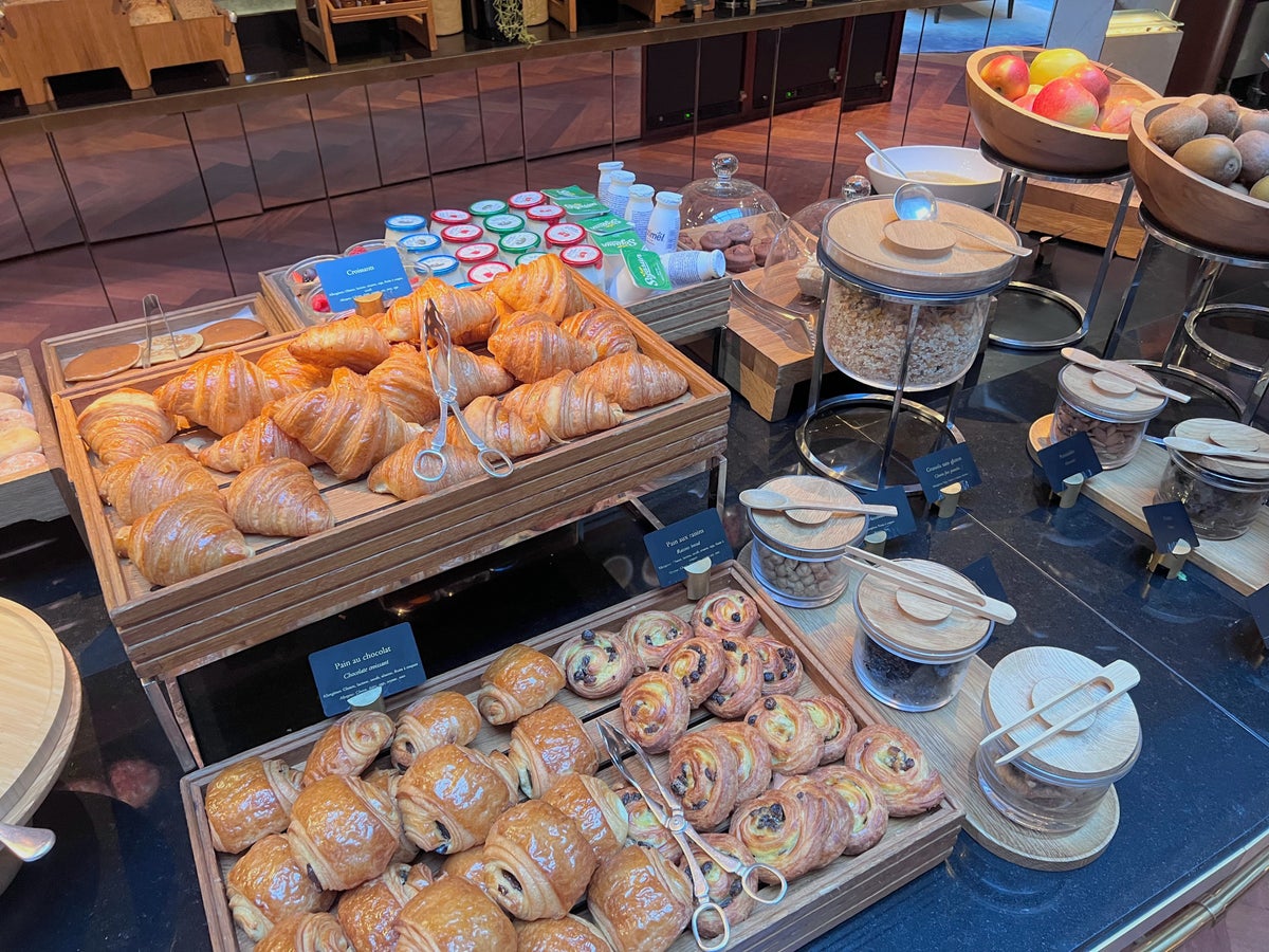 Breakfast pastries at Park Hyatt Paris
