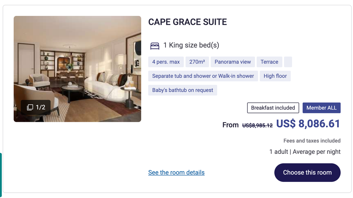 Cape Grace Suite
