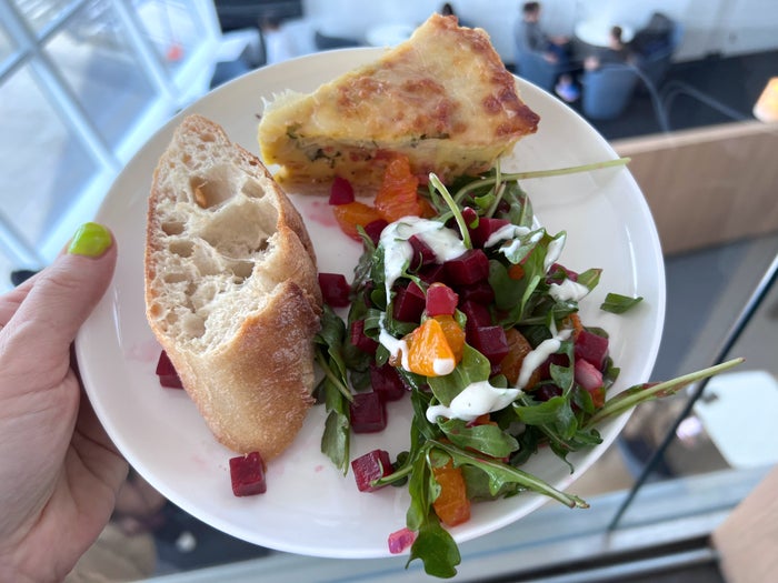 Dinner at the Air France Lounge at JFK airport