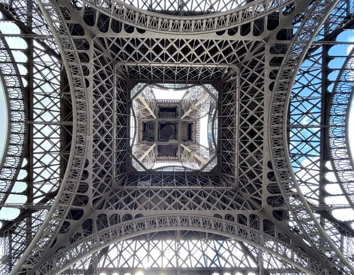 Eiffel Tower under view Eiffel Tower under view